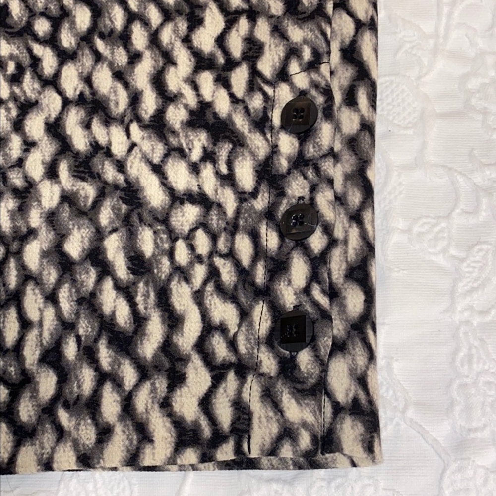 Worth 100% Wool Black & White Skirt Size 14 - Picture 5 of 13